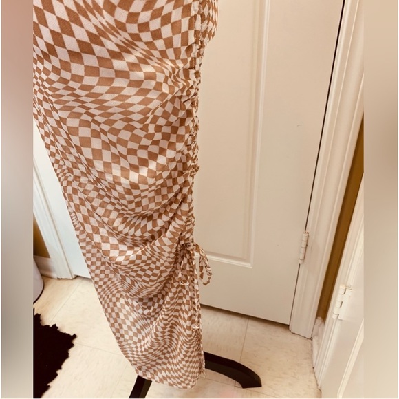 NWT SPAGHETTI STRAP RUCHED MAXI DRESS - Picture 8 of 12